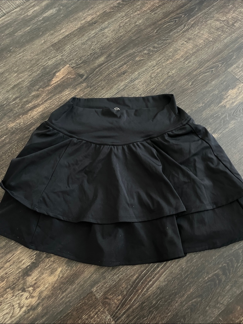 Gilly Hicks Black Tiered Skater Skirt
